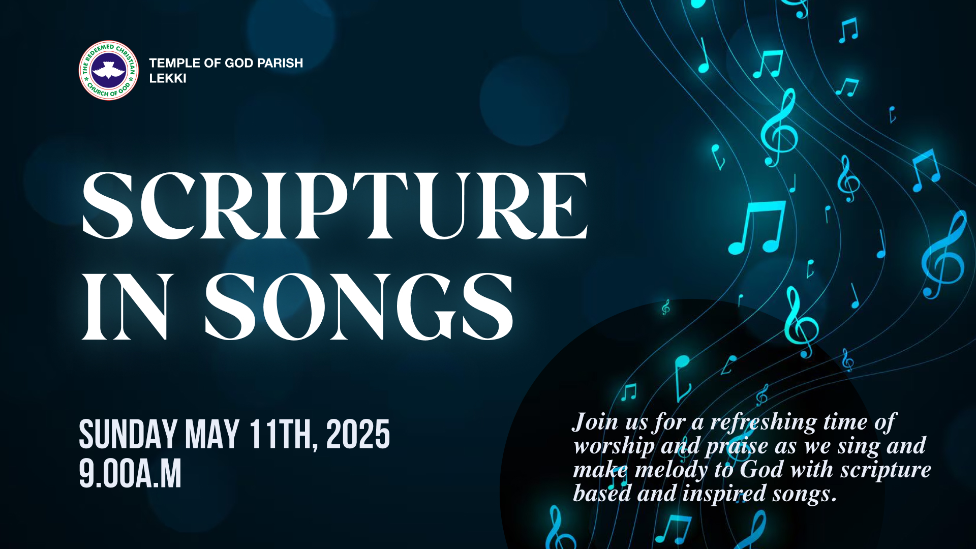 A Lifestyle of Thanksgiving 3 Scripture Songs Event